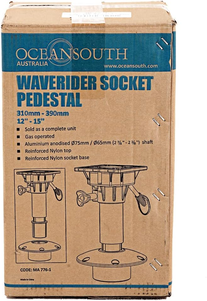 Oceansouth Waverider Socket Fuss für Bootssitz mit Dämpfer in 3 Grössen Steuerstuhl Anglersitz höhen