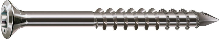SPAX Fassadenschraube aus Edelstahl rostfrei A2, 5,0 x 100 mm, 100 Stück, T-STAR plus, Sehr kleiner