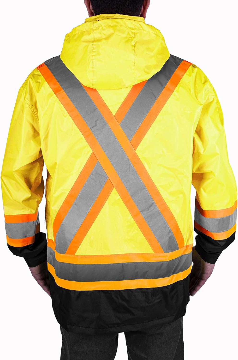 Dickies Workwear High-Visibility 150-Deniers Rain Suit, L Yellow