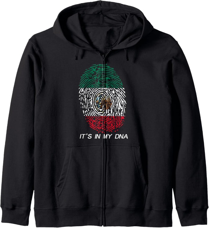 Mexiko-Flagge "It's in my DNA" Kapuzenjacke