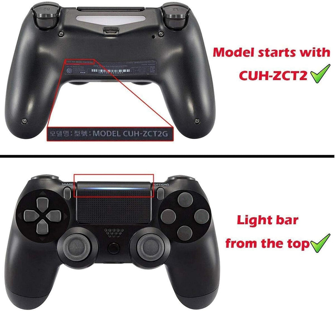 eXtremeRate LED Tasten Kit für ps4, 10 Modi 7 Farben DTF 2.0 Knöpfe D-Pad Trigger Thumbsticks Button