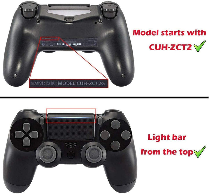 eXtremeRate LED Tasten Kit für ps4, 10 Modi 7 Farben DTF 2.0 Knöpfe D-Pad Trigger Thumbsticks Button