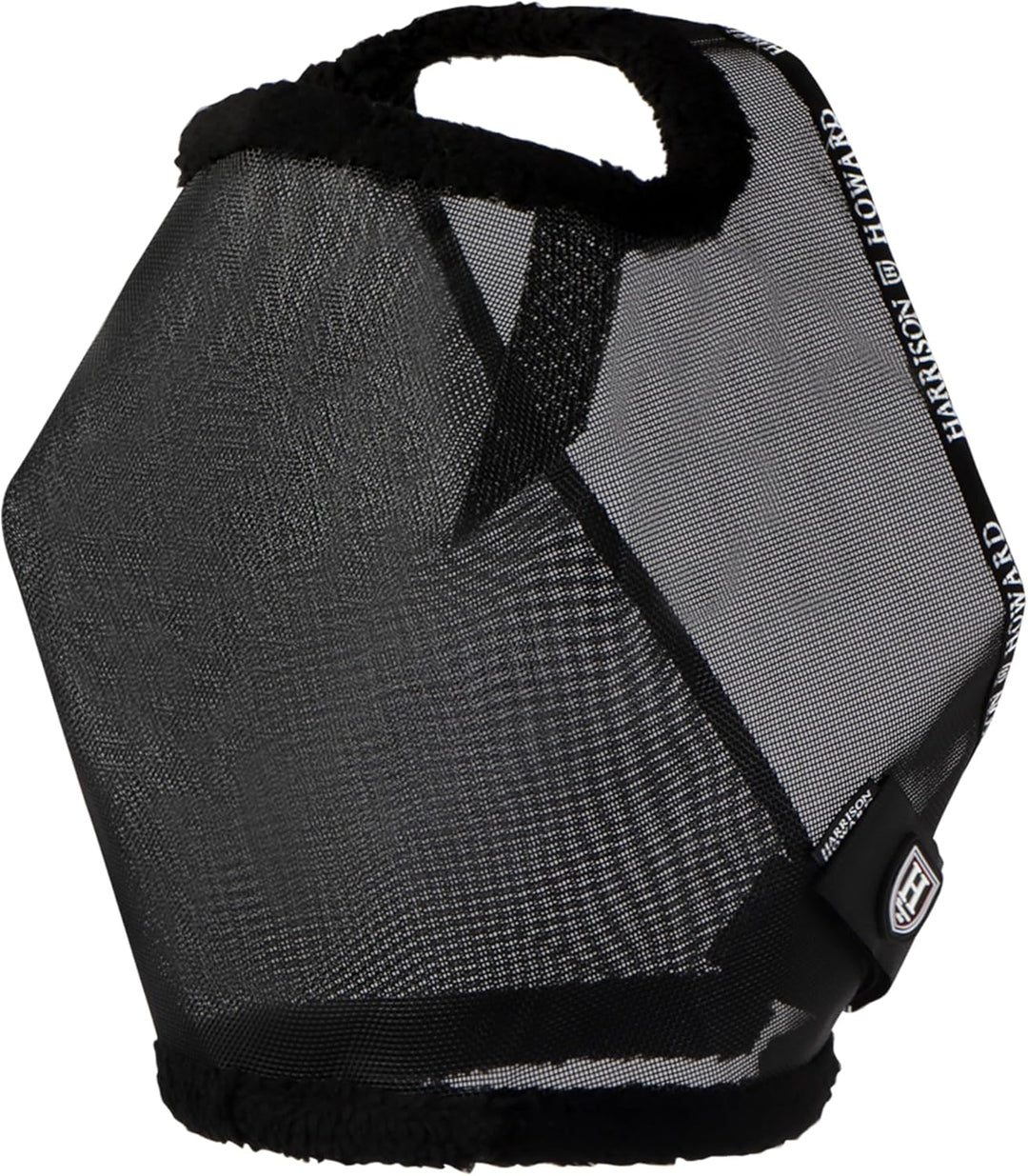 Harrison Howard Allround-Mesh Pferd Fliegenmaske UV-Schutz mit Fleece gepolsterter Einfassung schwar