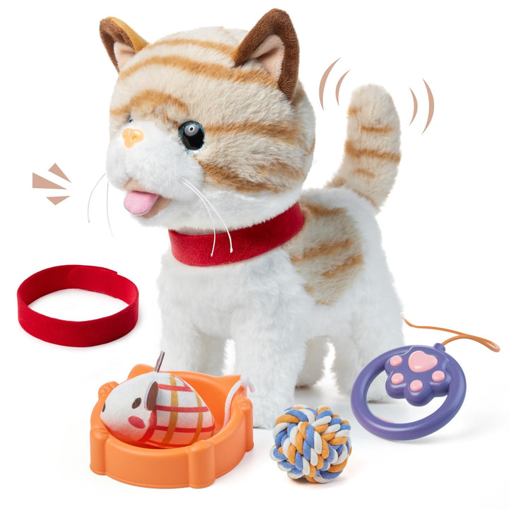 OR OR TU Katze Spielzeug Kinder Plüsch Kätzchen Elektronische Haustiere mit Ferngesteuerter, Interak