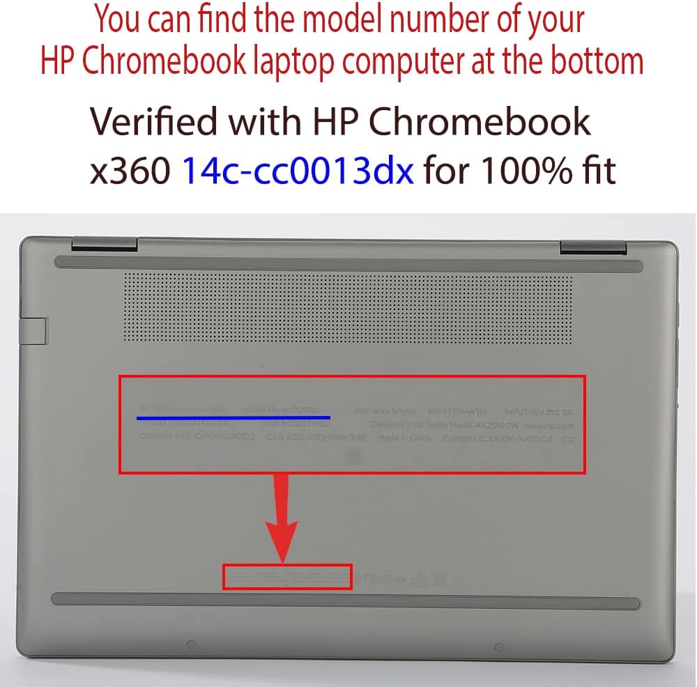 mCover Hartschalen-Schutzhülle, nur kompatibel mit 2021 ~ 2023 14 Zoll HP Chromebook x360 14C-CC000
