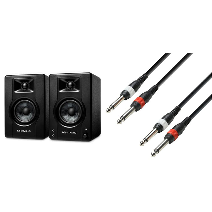 M-Audio BX4 4,5" Studio-Monitore High-Definition Monitor Lautsprecher Boxen, 120W - Paar &amp; Adam Hall