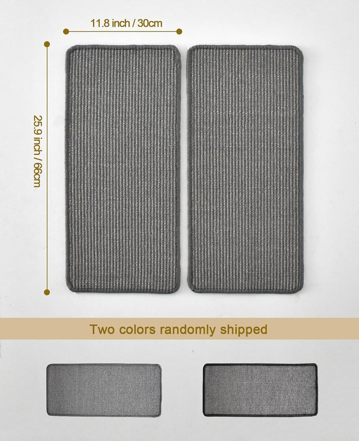 2 Stück 66x30cm Sisal kratzmatte Katze,kratzbretter Katze Wand,kratzteppich Katze,kratzschutz Wand,k