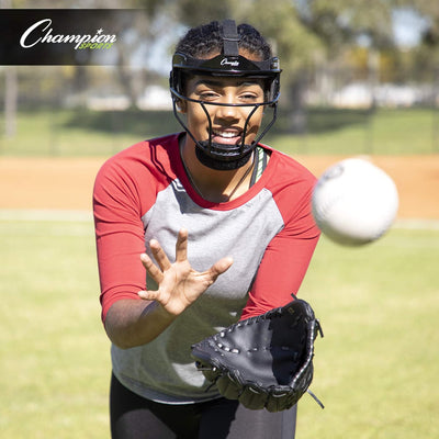 Champion Sports Softball-Gesichtsmaske – strapazierfähiger Fielder-Kopfschutz – Premium-Sport-Zubehö