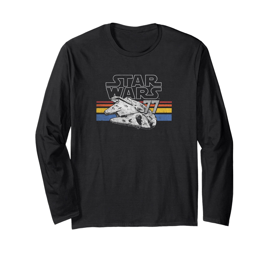 Star Wars Retro Falcon Stripes Langarmshirt
