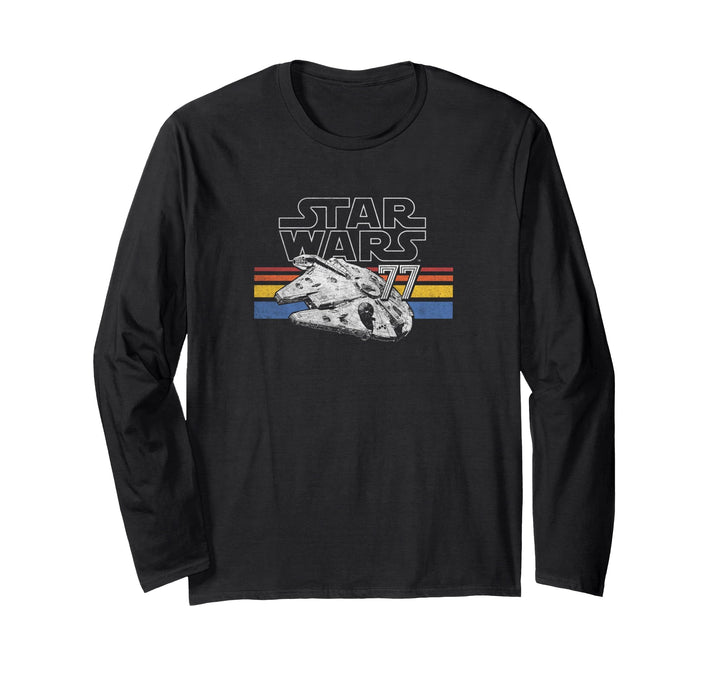 Star Wars Retro Falcon Stripes Langarmshirt