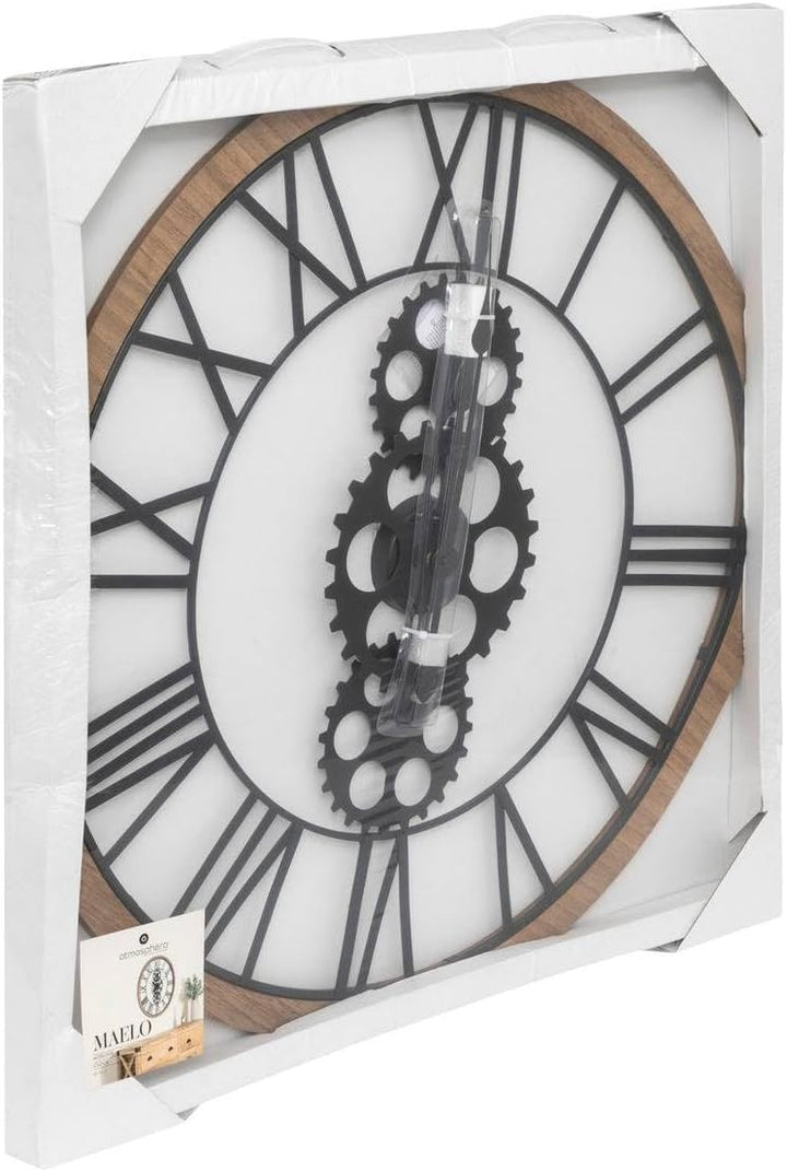 ATMOSPHERA CREATEUR D'INTERIEUR Atmosphéra Le Depot Baillleul – Wanduhr mit römischen Ziffern