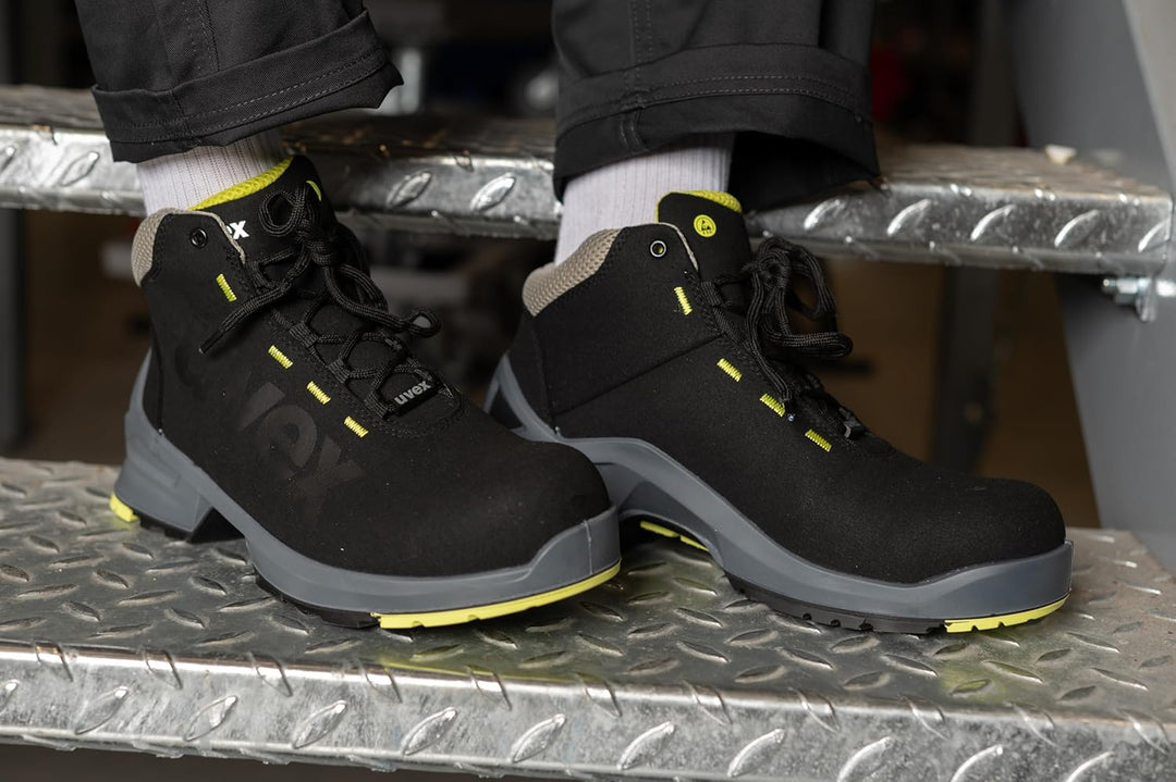 Uvex 1 Arbeitsstiefel - S2-Sicherheitsstiefel SRC ESD - Schwarz 43 EU
