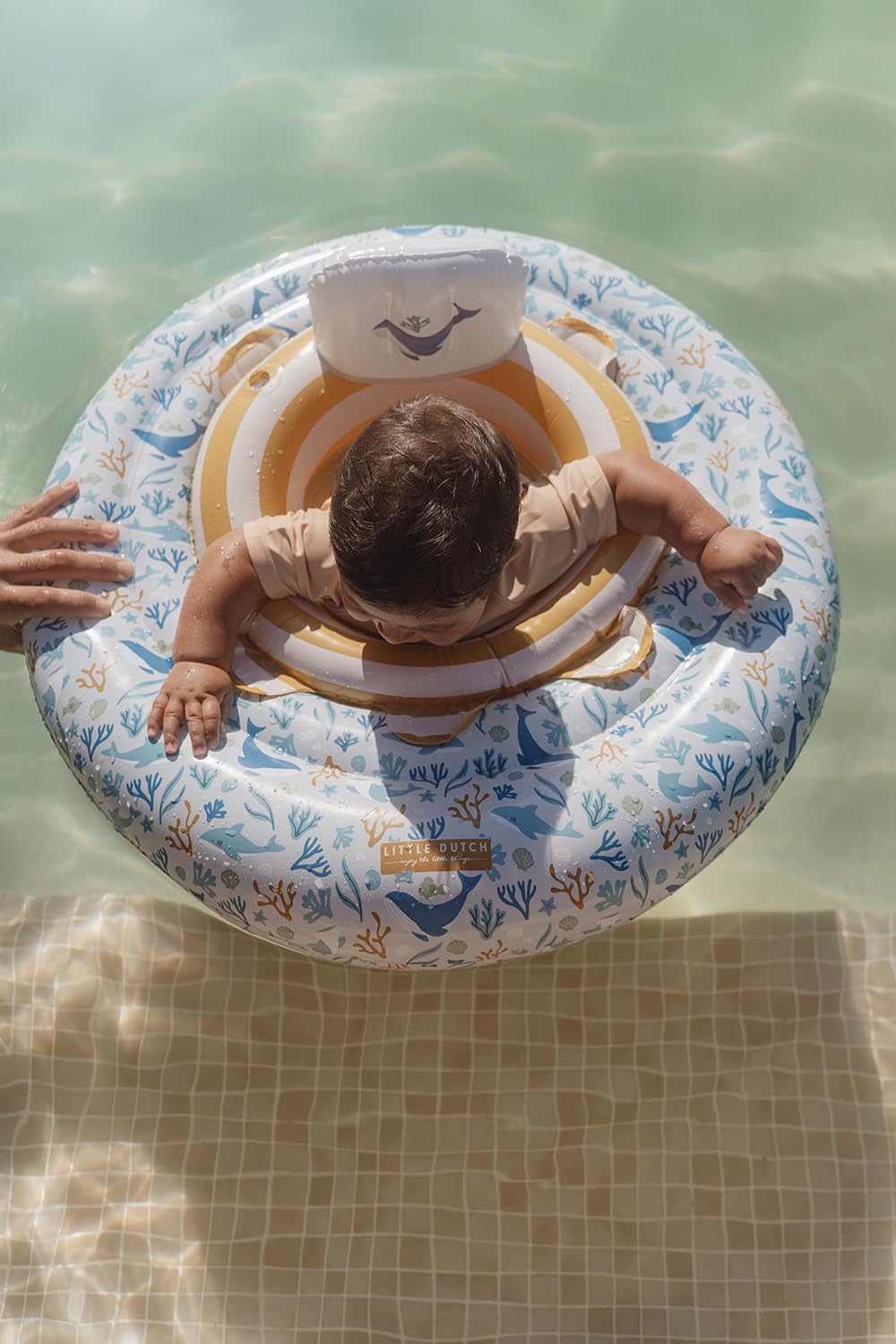 Little Dutch 2012847 Schwimmring/Schwimmsitz für Babys - Ocean Dreams blau