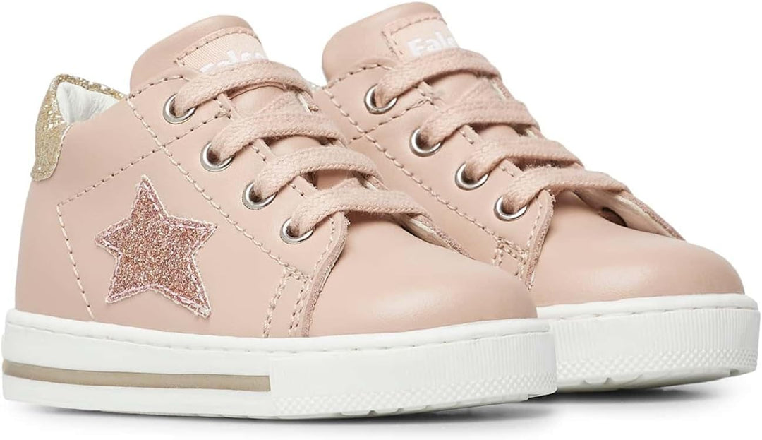 Falcotto Mädchen Sasha Krippenschuh 19 EU Platinum Puder, 19 EU Platinum Puder