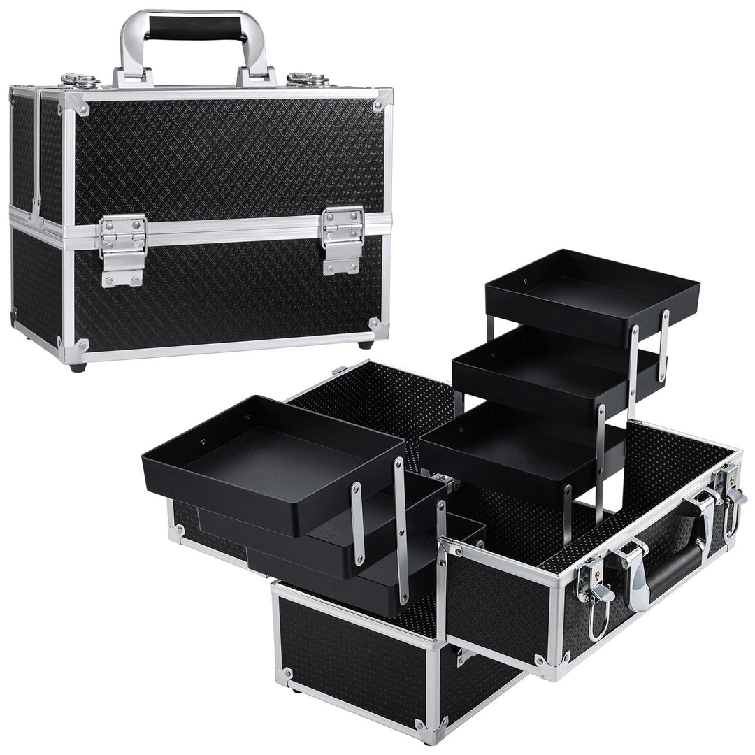 Joligrace Kosmetikkoffer Schminkkoffer, Grosse Kosmetik Make up Organizer Koffer Aufbewahrung Friseu