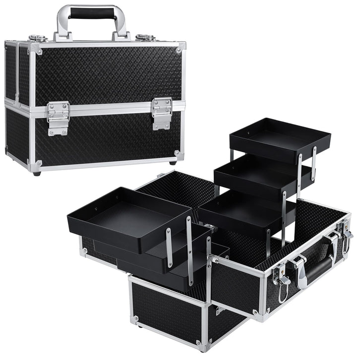 Joligrace Kosmetikkoffer Schminkkoffer, Grosse Kosmetik Make up Organizer Koffer Aufbewahrung Friseu