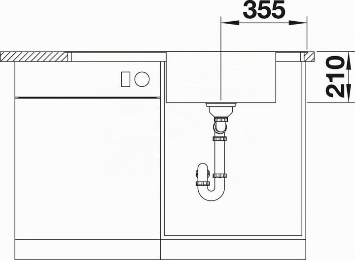 BLANCO ANDANO XL 6 S-IF | Edelstahl | Einbauart: Einbau von Oben &amp; Flächenbündig | Hauptbecken recht