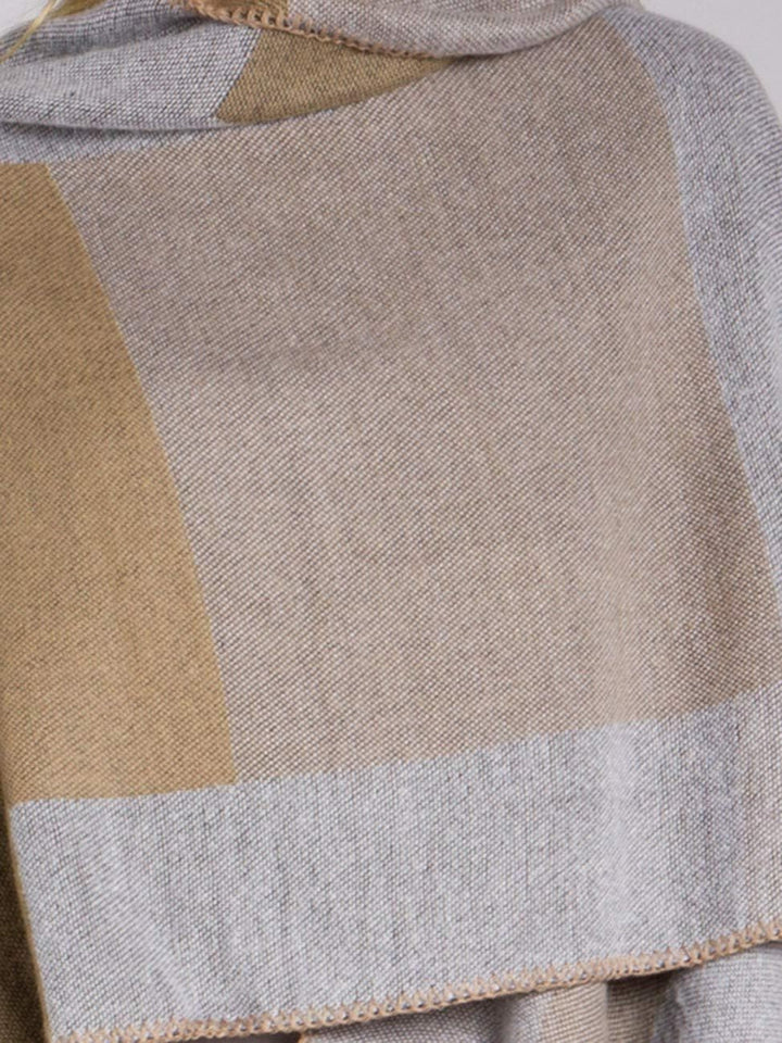 Caspar PON008 Damen Poncho Einheitsgrösse braun, Einheitsgrösse braun