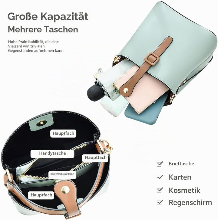 NICOLE &amp; DORIS Damen Handtaschen Klein Schultertaschen Frauen Umhängetasche Stilvolle Beuteltasche H