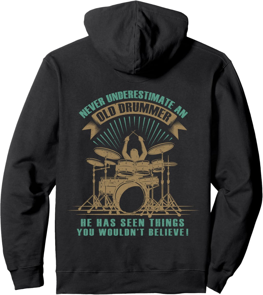 Drummer Design Schlagzeug und Trommler Old Drummer Pullover Hoodie
