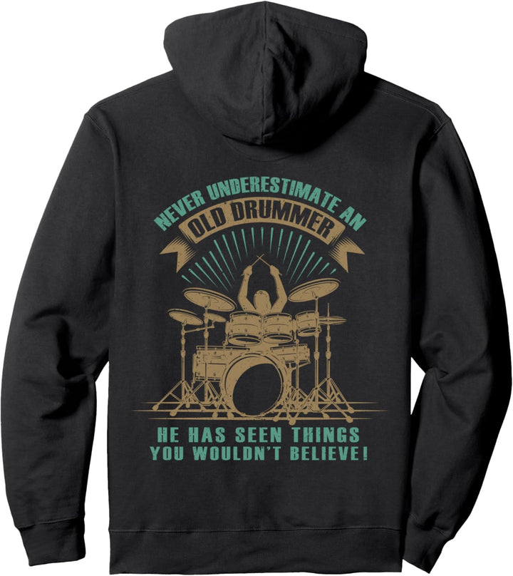 Drummer Design Schlagzeug und Trommler Old Drummer Pullover Hoodie