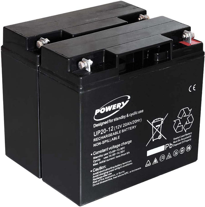 akku-net Blei-Gel Akku für USV APC Smart-UPS RBC7 20Ah (ersetzt auch 18Ah), 12V, Lead-Acid