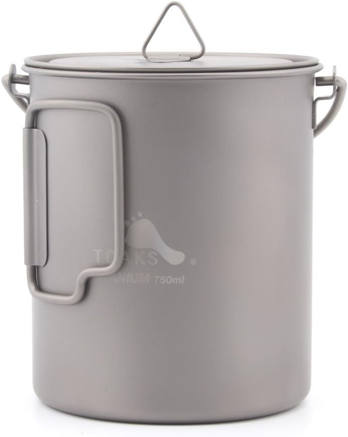 TOAKS Camping Titan Topf Becher Schale (375ml, 450ml, 550ml, 650ml, 700ml, 750ml, 900ml), Outdoor Pi