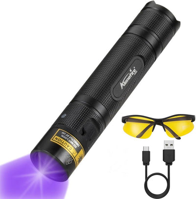 ALONEFIRE SV005 10W LED 365nm UV Taschenlampe Schwarzlicht Tragbarer USB Wiederaufladbar Schwarzlich