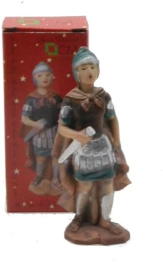 Krippenfigur, römische Generalfigur, Soldatenfigur, Krippenzubehör, Gladiator, Harzfigur, 10 cm