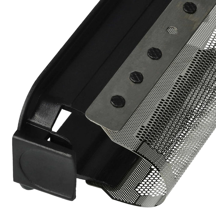 vhbw 2x Scherfolie kompatibel mit Braun Micron 808 Elektrorasierer + Rahmen | schwarz/silber