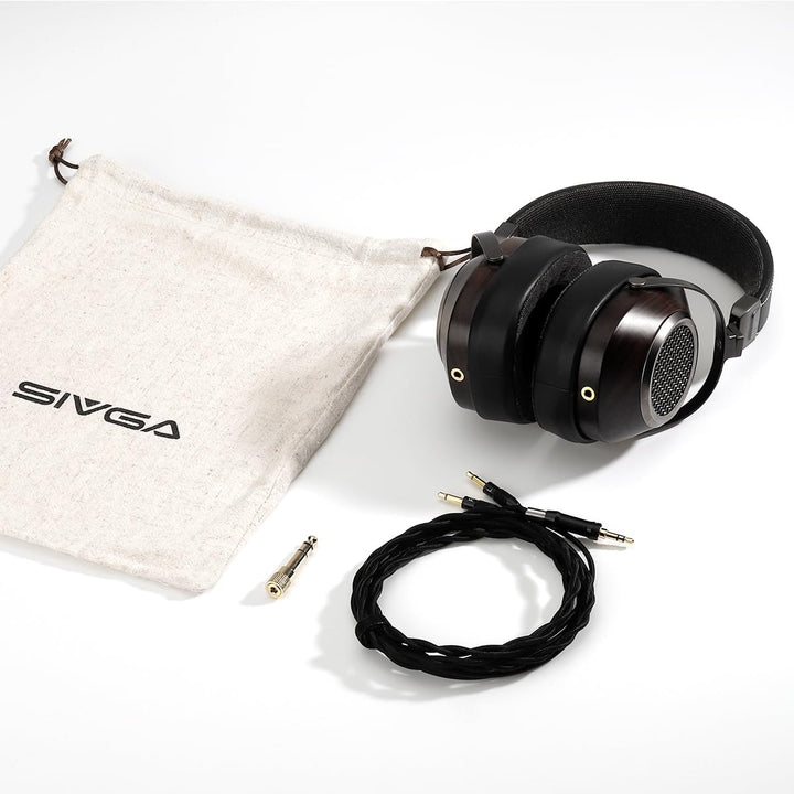 SIVGA ANSER Over-Ear kopfhörer mit Kabel, Holzkopfhörer mit offenem Rücken 50 mm dynamischer Treiber