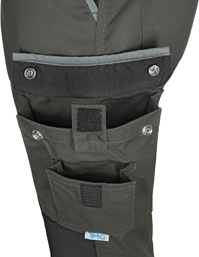 TMG | Arbeitslatzhose für Herren, Style Light Arbeitshose mit Kniepolster & Taschen, ideal für Somme