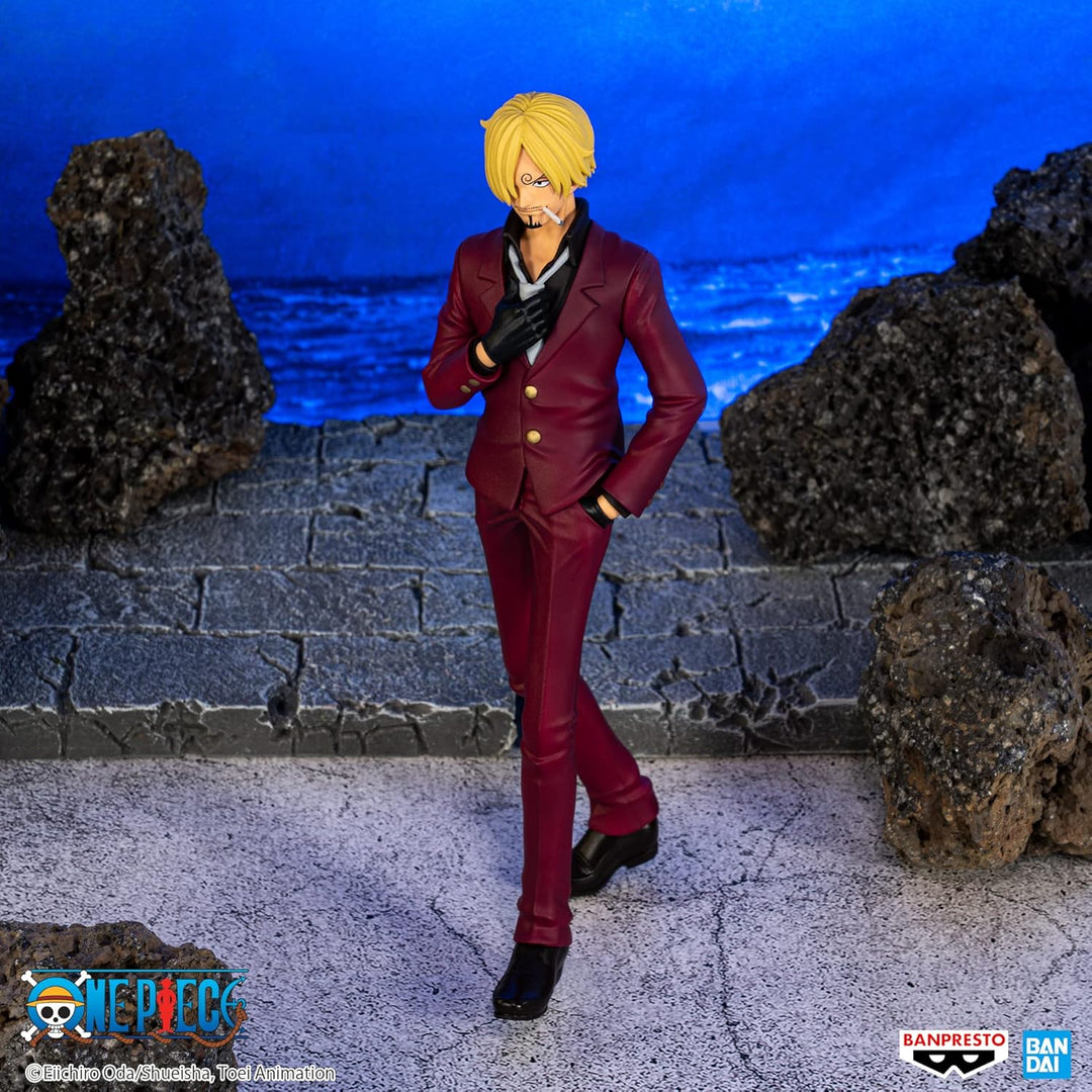 BANPRESTO Sanji One Piece Actionfigur The Shukko, 17 cm, Mehrfarbig BP88184