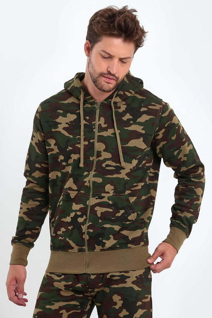 Raff & Taff Herren Zipper Hoodies Kapuzenjacke Sweatjacke Übergangsjacke Jacke Basic Schlicht bis 8X