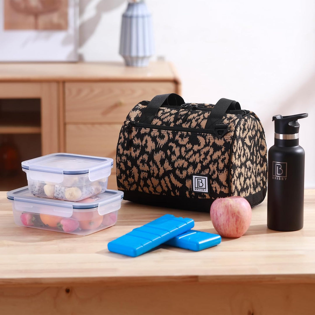 Brisby Kühltasche - 10L, Lunchtasche Damen, Vierschicht isolierte Kühltasche mit Kühlelemente, viels