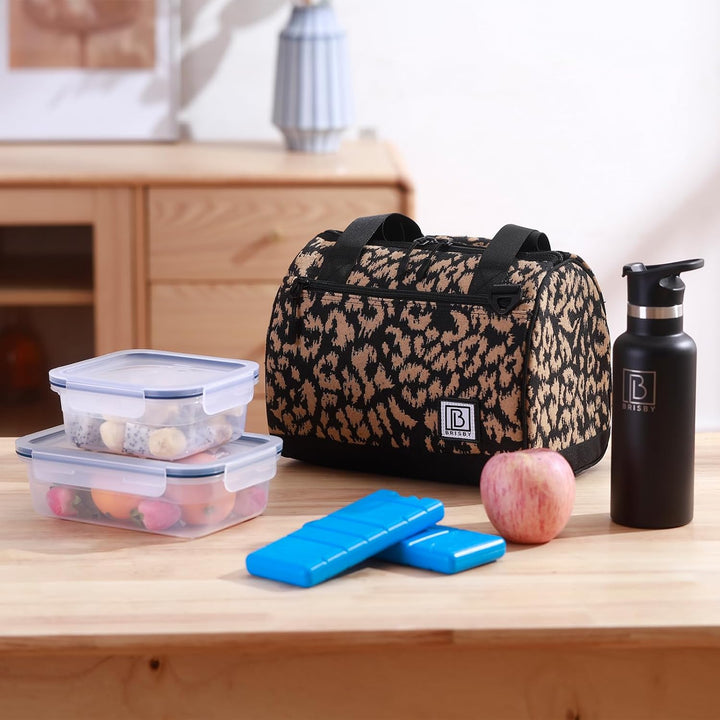 Brisby Kühltasche - 10L, Lunchtasche Damen, Vierschicht isolierte Kühltasche mit Kühlelemente, viels