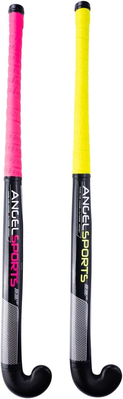 Angel Sport Hockey Stick Set with Ball 84 cm Gelb, 84 cm Gelb