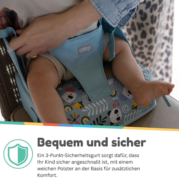 Nuby Sitzerhöhung - einfache Aufbewahrung in einer Tasche - Schaumstoff - Wasserdicht - ab 6 Monaten