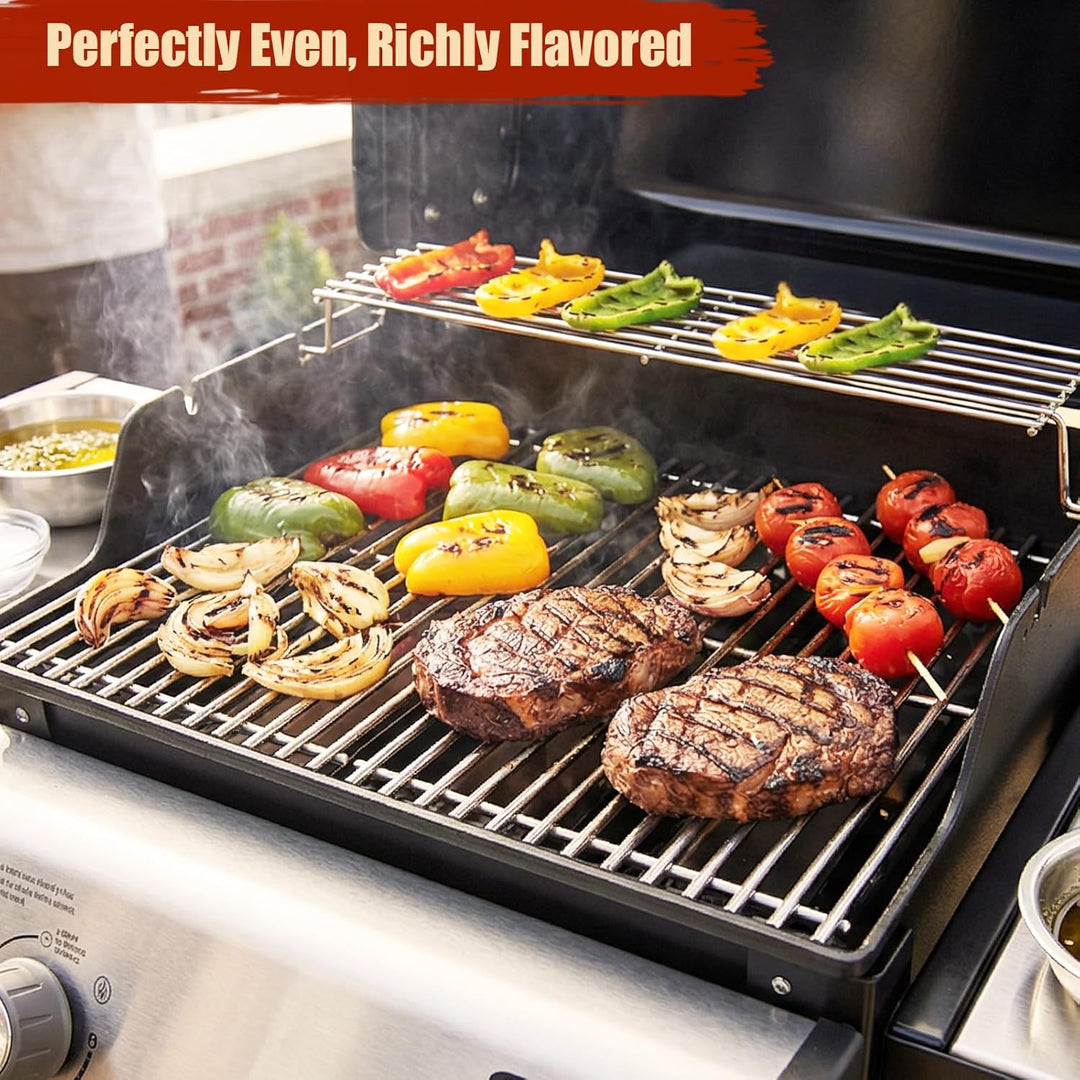 Denmay Edelstahl Flavorizer Bar & Grillroste für Weber Spirit E210 E220 S210 S220 (mit vorderen Bren
