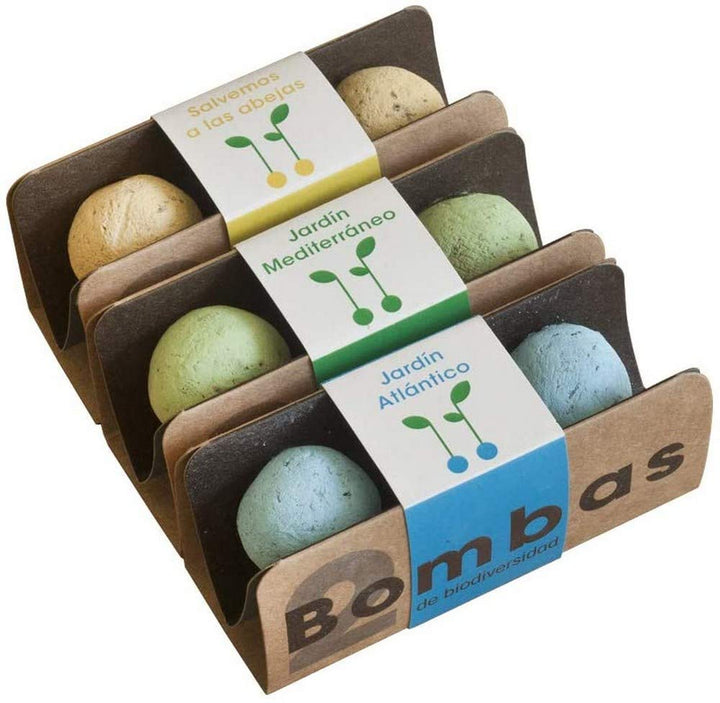 Pumpen der biologischen Vielfalt | 6er Pack | Atlantischer Garten, Mittelmeergarten und Bienen rette