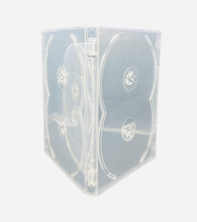 25 x CD/DVD/Blu Ray 14 mm Hülle für 6 CDs, durchsichtig, von Dragon Trading®