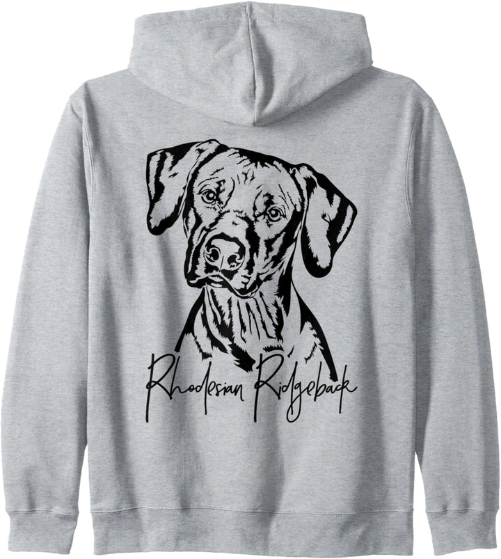 Rhodesian Ridgeback Portrait Hundeportrait Hunde Kapuzenjacke
