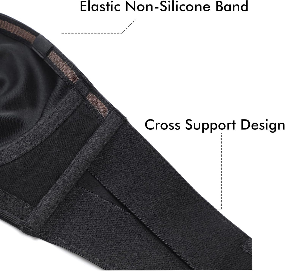 DELIMIRA Damen Minimizer Trägerloser BH mit Bügel Grosse Grössen Dirndl Bandeau BH ohne Polster 70B