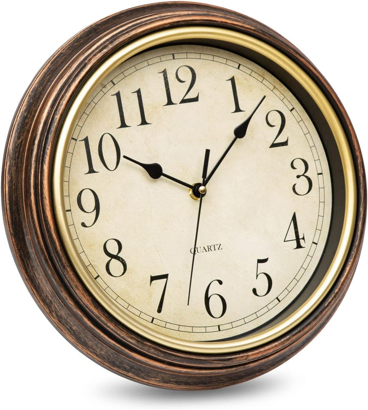 Wanduhr Ohne TickgeräUsche Lautlos Vintage 30cm Quarz Gross Batterie Betriebene Einfach zu Lesen für