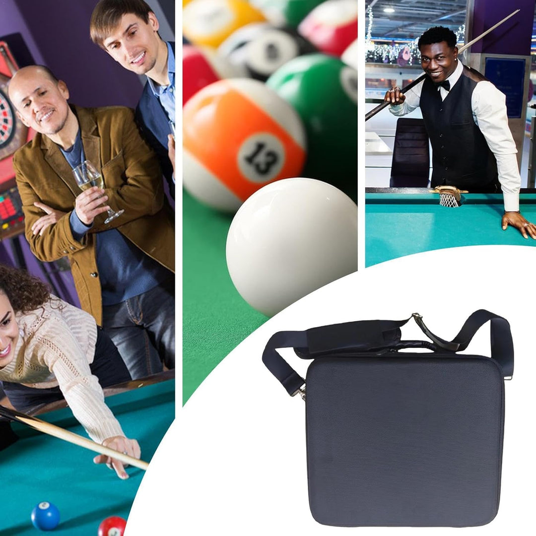 Harter Billardkoffer, Reisetasche für Poolbälle - Billard-Tragetasche, tragbare Billardtaschen mit g