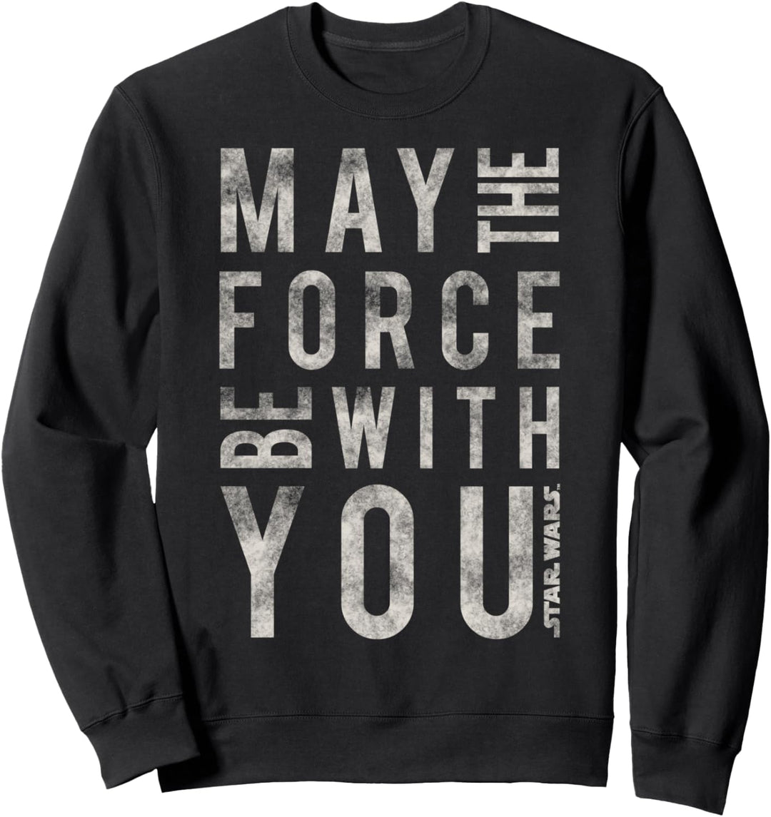 Star Wars May The Force Be With You Side Text Sweatshirt