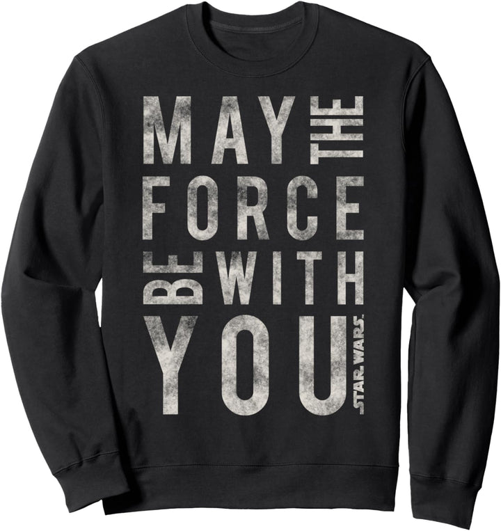 Star Wars May The Force Be With You Side Text Sweatshirt