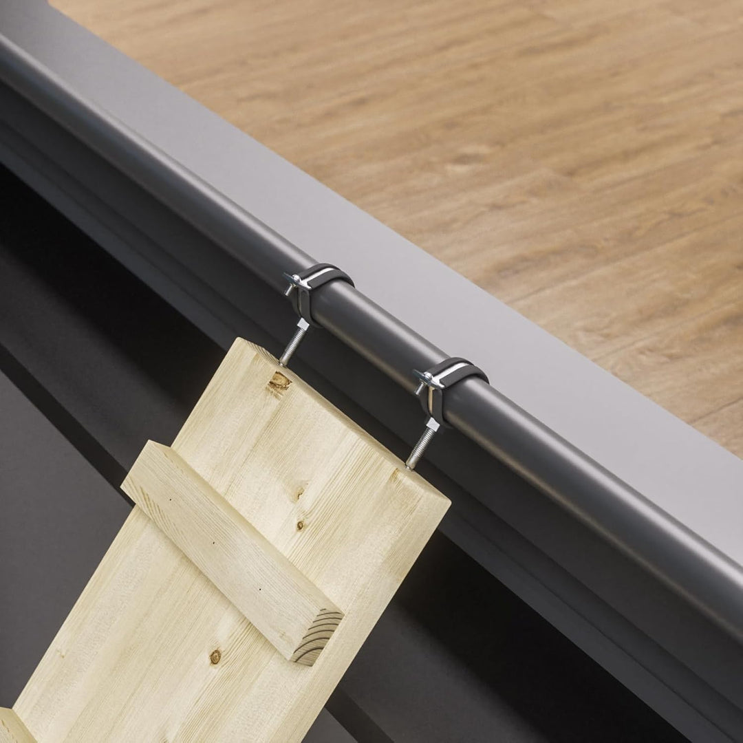 Katzenleiter Katzentreppe Katzenstufe für Balkon Treppe 1m mit Klemmen