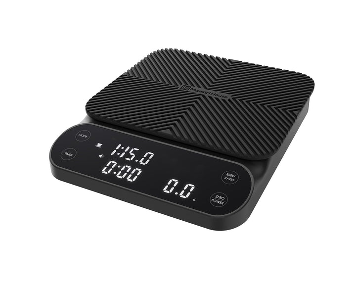 Maestri House S3 Kaffeewaage mit Timer, 3kg/0,1g Wiederaufladbar Digitale Espresso Waage, 3 Brühmodi
