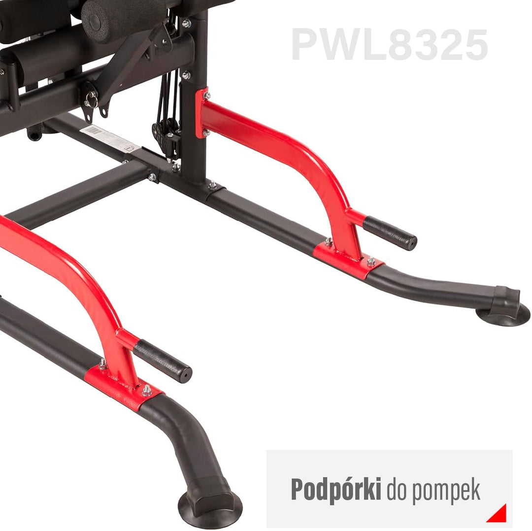 HMS Power Tower Pull Up Station with Multiple Accessories